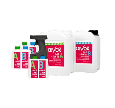 Arvox Pro Lime + Sanitary, 2 x 0,4 L in Twin Sprayer