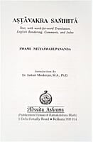 Astavakra Samhita Astavakra Samhita