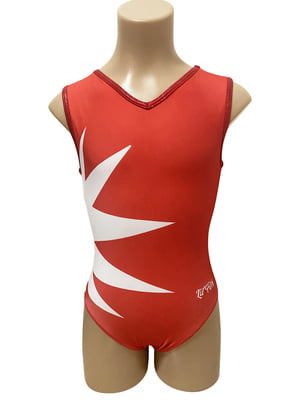RED STAR LYCRA PRINT LEOTARD