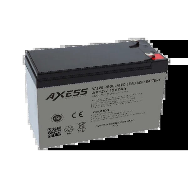 Battery Lead Acid (Valve Regulated) 12V 7AH | Axess Italy | 12 Months Warranty Battery Lead Acid (Valve Regulated) 12V 7AH | Axess Italy | 12 Months Warranty