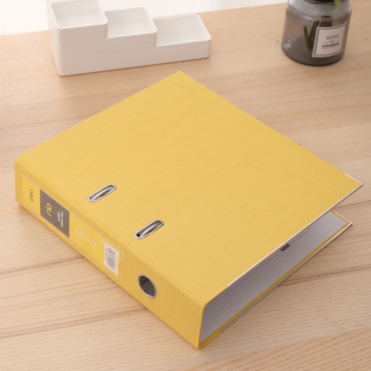 DELI B20150 A4 RIO PVC BOX FILE YELLOW DELI B20150 A4 RIO PVC BOX FILE YELLOW