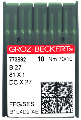 GROZ BECKERT NEEDLE SYSTEM B27 BALL POINT 