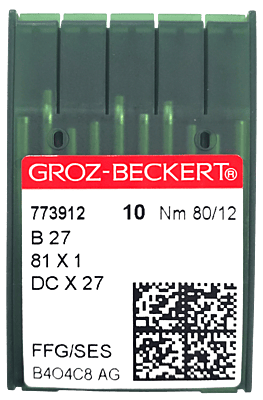 GROZ BECKERT NEEDLE SYSTEM B27 BALL POINT 