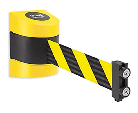 BARRERA MAGNETICAS RETRACTIL AMARILLO NEGRO 15'