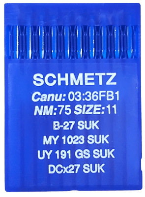 SCHMETZ NEEDLE SYSTEM B27 BALL POINT SCHMETZ NEEDLE SYSTEM B27 BALL POINT