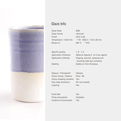 Sara Low Fire Celadon Purple B38 Sara Low Fire Celadon Purple B38
