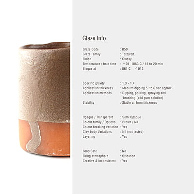 Sara Low Fire Textured Brown B59