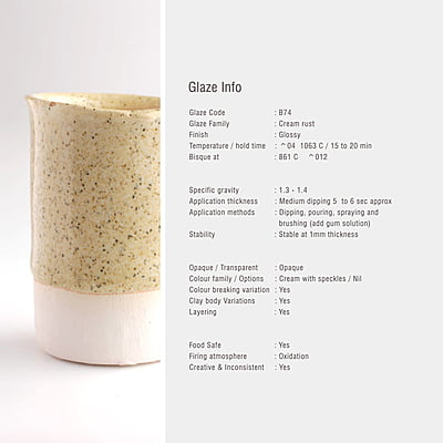 Sara Low Fire Textured Cream B74 Sara Low Fire Textured Cream B74