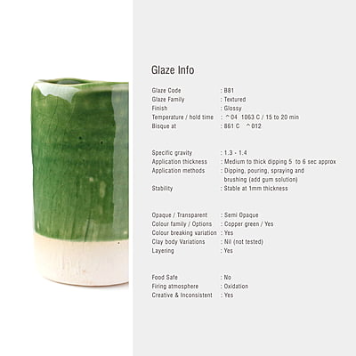 Sara Low Fire Textured Mossy Green B81