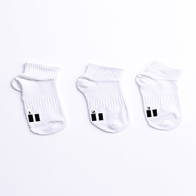 Ankle White Socks 3 Pcs