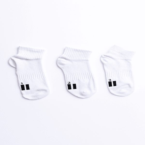 Ankle White Socks 3 Pcs