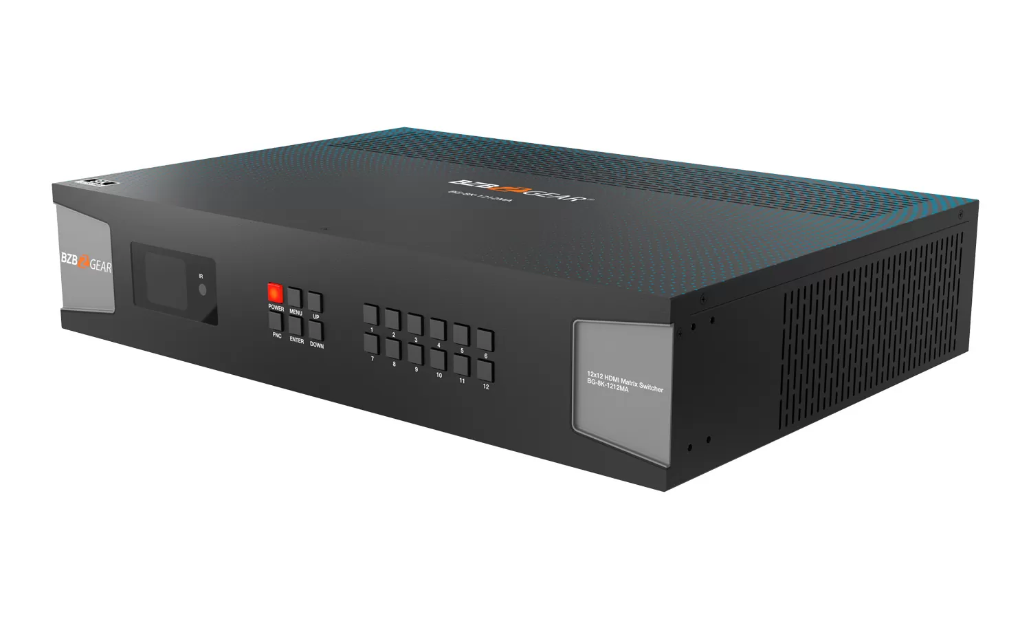 BG-8K-1212MA |  12x12 8K UHD HDMI 2.1 Matrix Switcher with Audio De-embedder (8K60, 4K120 4:4:4 10bit VRR, FVA, ALLM support)