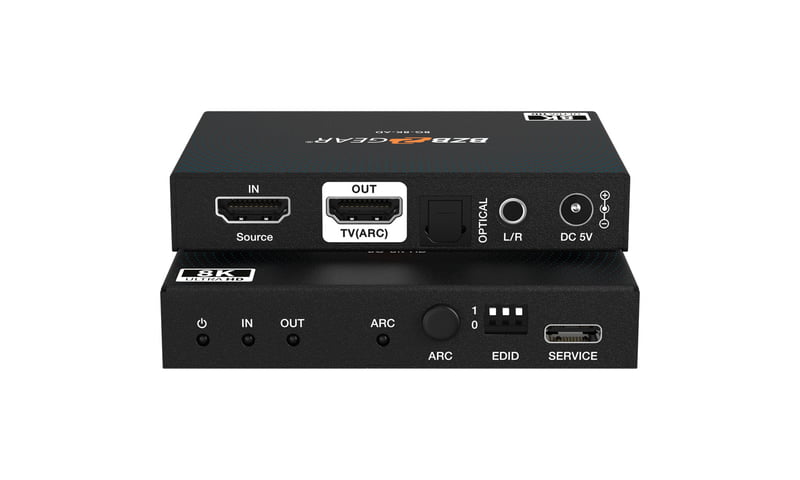 8K60 HDMI 2.1 Audio De-embedder to S/PDIF and L/R Converter 8K60 HDMI 2.1 Audio De-embedder to S/PDIF and L/R Converter