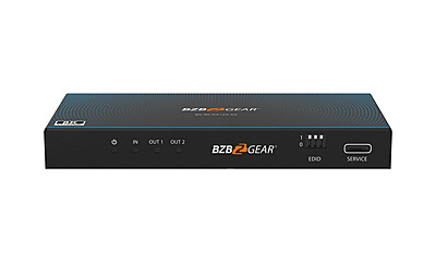 BG-8K-DA12A-G2 | 1x2 8K UHD HDMI 2.1 48Gbps Splitter with Auto Downscaling/Audio De-embedder
