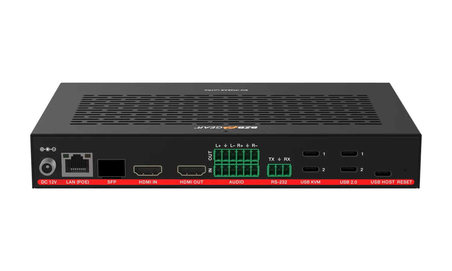 BG-IPGEAR-ULTRA | 4K UHD HDMI 2.0 Over IP Multicast Transceiver with Seamless Matrix Switching/Video Wall/MultiView/KVM/USB 2.0/POE Support