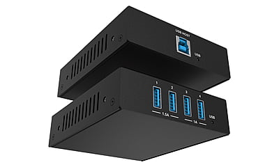 USB 3.0 over HDBaseT Extender (PoC, RS-232, GPIO & up to 100M/328Ft over CAT6a Cable)