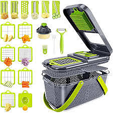 22 PIECES UTILITY SLICER / CHOPPER KITCHEN TOOLS