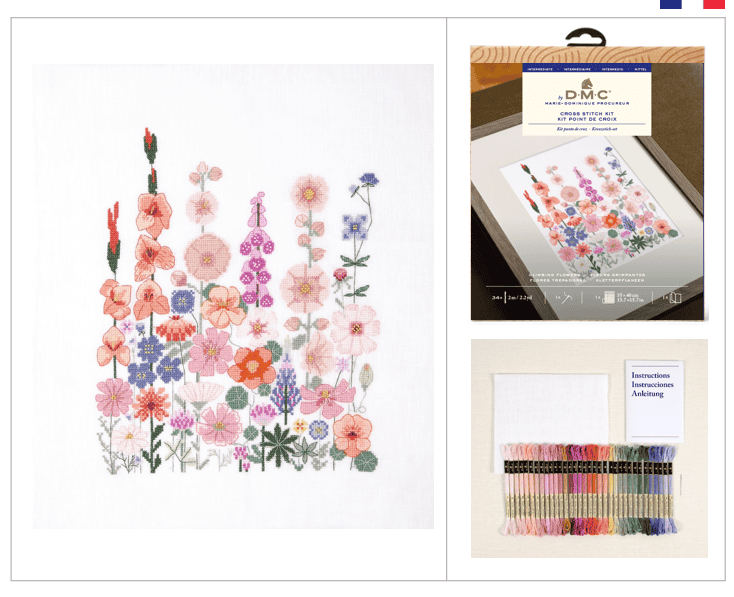 Kit Punto Croce DMC - Climbing Flowers