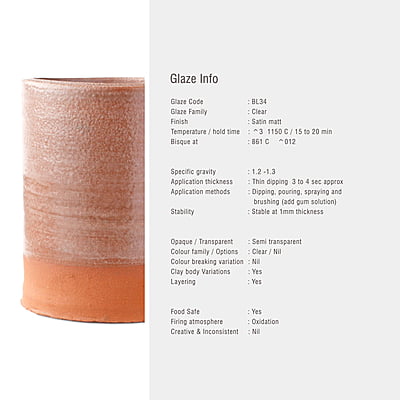 Sara Low Fire Semi Matt BL34 Sara Low Fire Semi Matt BL34