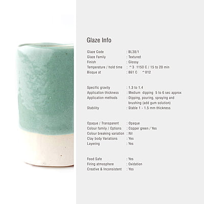 Sara Low Fire Textured Sky Blue BL38/1