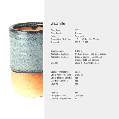 Sara Low Fire Floats Blue Emerald BL55