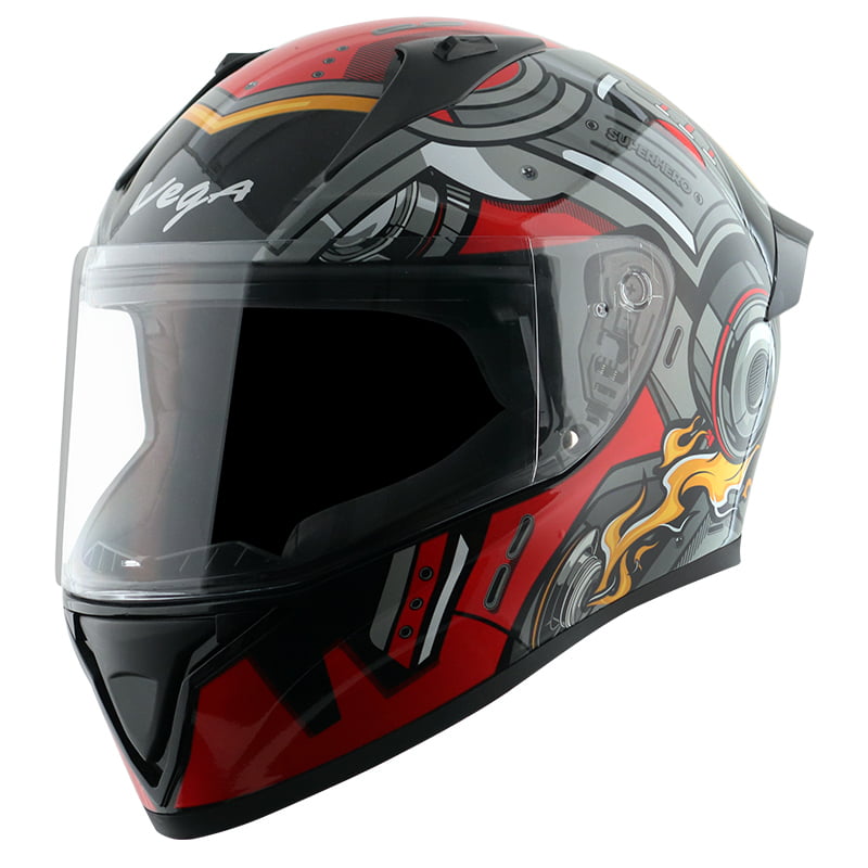 VEGA BOLT SUPERHERO BLACK RED M/V (L)