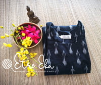 Double IKKAT Handloom Cotton Salwar Set/Black-White /Laced Slitted Top -Laced Pencil Pant-IKKAT Dupatta Double IKKAT Handloom Cotton Salwar Set/Black-White /Laced Slitted Top -Laced Pencil Pant-IKKAT Dupatta