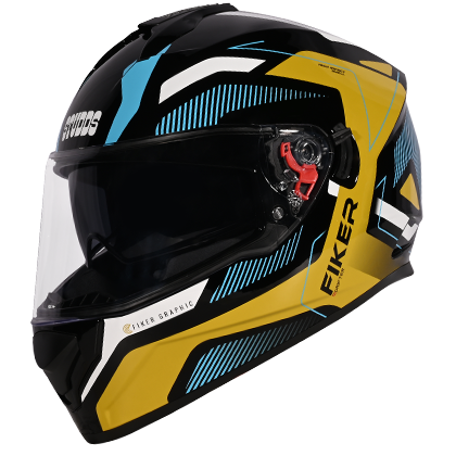 STUDDS DRIFTER D5 MATT BLACK N12 GOLDEN D/V (XL)