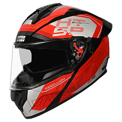 STUDDS DRIFTER D6 REBELLION MATT BLACK N2 RED C/V 580 MM