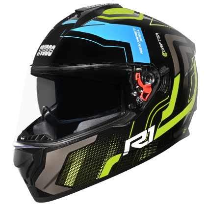 STUDDS DRIFTER D4 R1 BLACK/YELLOW N4 D/V (L)