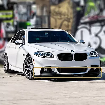 BMW F10 5 Series Glossy Black Front Lip (2011–2016) BMW F10 5 Series Glossy Black Front Lip (2011–2016)