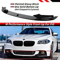BMW F10 5 Series Glossy Black Front Lip (2011–2016)
