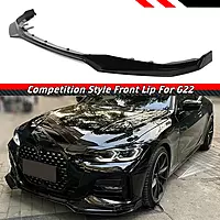 BMW G22/G23 Glossy Black Competition Style Front Lip (2021–2023)