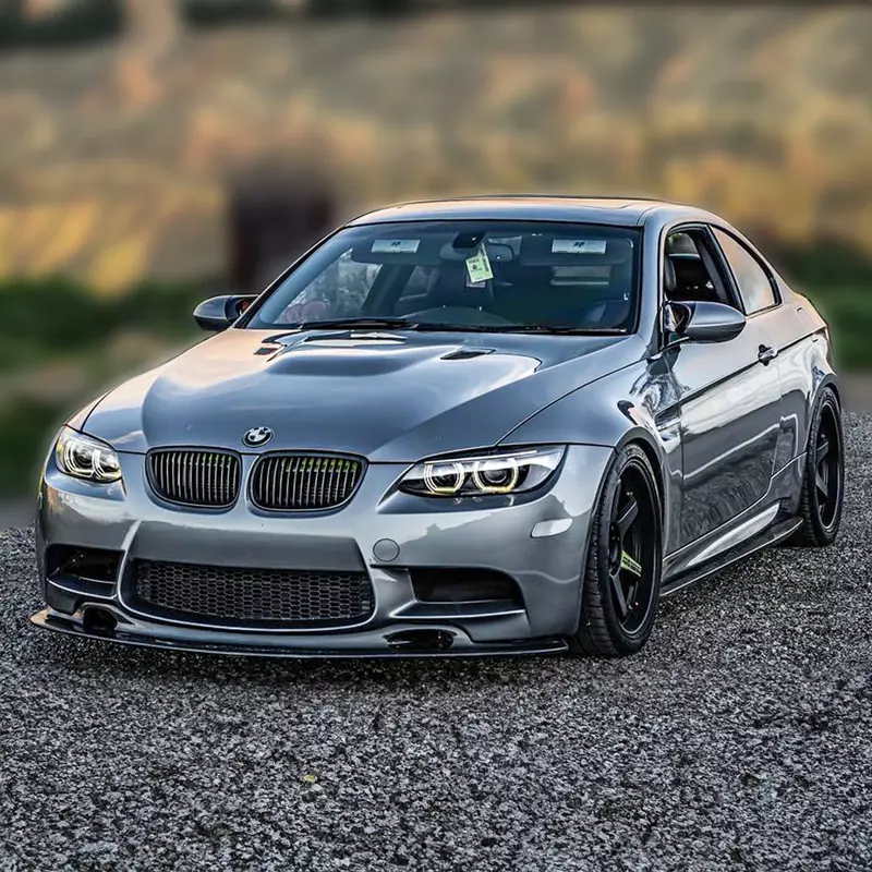 GT4 Carbon Fiber Front Lip Splitter for BMW E90/E92 M3 (2008–2013)