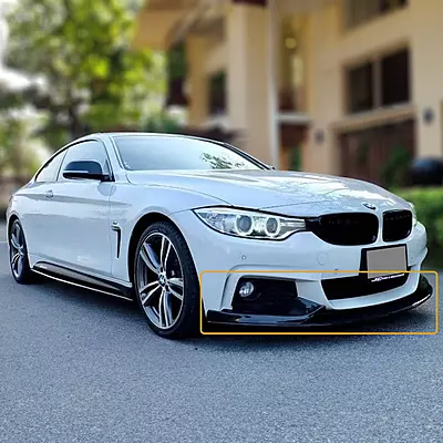 BMW 4 Series Front Lip – Satin Black (2014–2020)