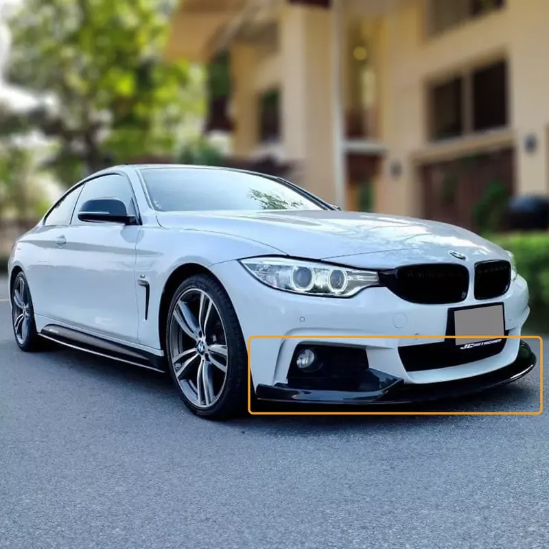 BMW 4 Series Front Lip – Satin Black (2014–2020)