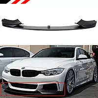 BMW 4 Series Front Lip – Satin Black (2014–2020)