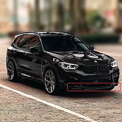 BMW F97 X3M & F98 X4M 3-Piece Style Front Lip Splitter Kit – Matte Black BMW F97 X3M & F98 X4M 3-Piece Style Front Lip Splitter Kit – Matte Black