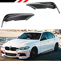 BMW F30 3 Series M Sport Carbon Fiber Front Bumper Canards (2012–2018)