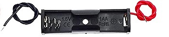 Battery Holder with Lead Wire, 1x AA Cell