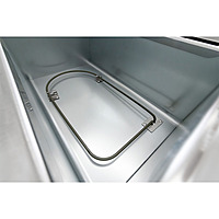 Baño María eléctrico de 3 insertos entrepaño galvanizado