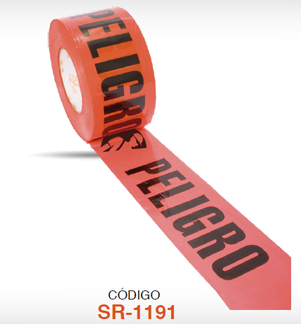 BANDA ROJA C/LEYENDA "PELIGRO" 305 MTS