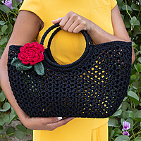 Bag Beach Black Medium
