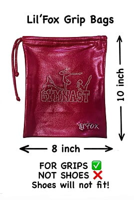 BERRY SHINY FOIL GRIP BAG WITH STONES