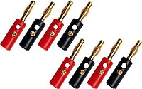 Banana Plugs Gold plated Red-Black Pair Banana Plugs Gold plated Red-Black Pair