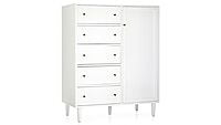 Tokyo Chest Of Drawers With Door In White Tokyo Chest Of Drawers With Door In White