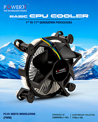 Power X Basic CPU Cooler Fan 115-52