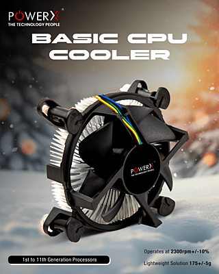 Power X Basic CPU Cooler Fan 115-52