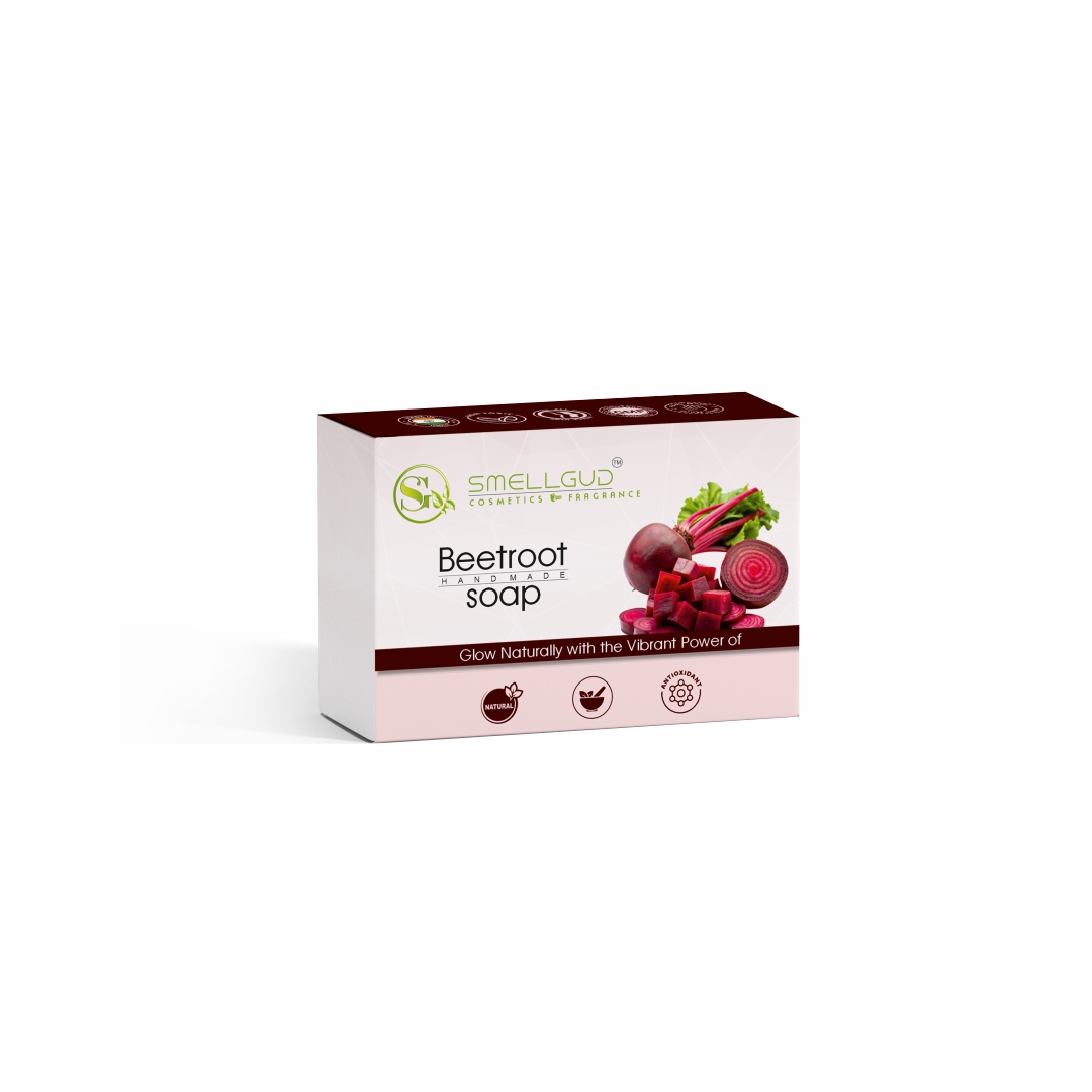 Smellgud cosmetics Beetroot Handmade Soap for Fights Acne and Pimples|Remover Dark Spots and Dark circles|Helps in glowing up the skin|Skin soft and fresh for a long time|100 Gm Smellgud cosmetics Beetroot Handmade Soap for Fights Acne and Pimples|Remover Dark Spots and Dark circles|Helps in glowing up the skin|Skin soft and fresh for a long time|100 Gm