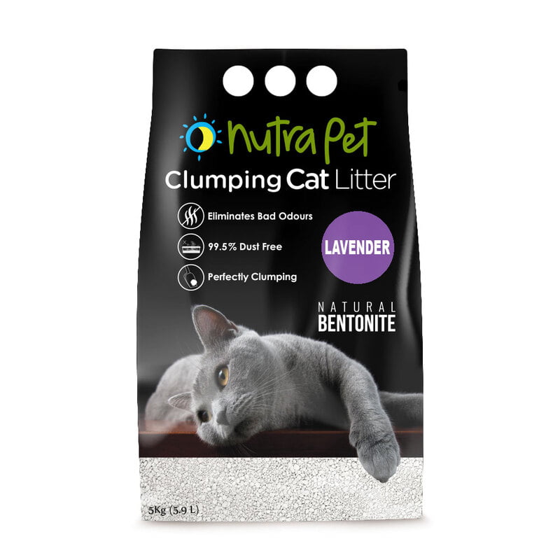 Nutrapet Lavender White Compact Cat Litter 5KG